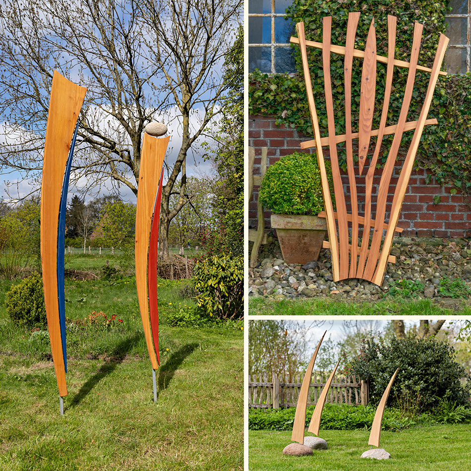 Kunstobjekte für den Garten aus Holz 3