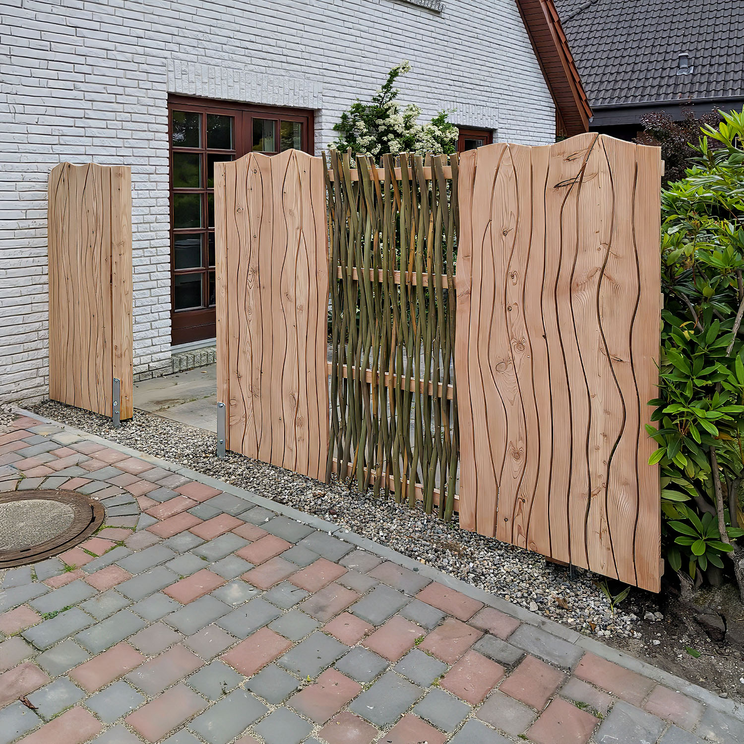 Individueller Sichtschutz aus Holz