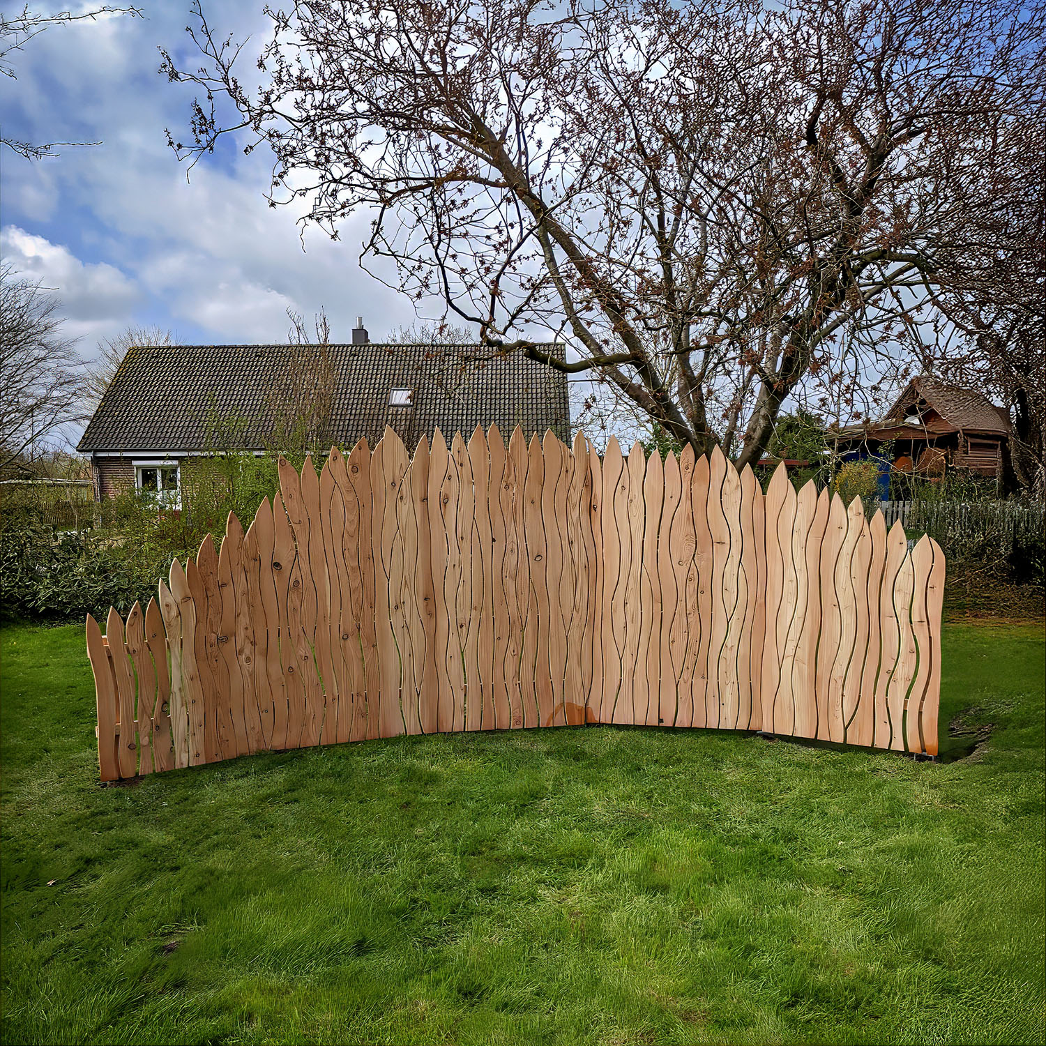 Individueller Sichtschutz aus Holz