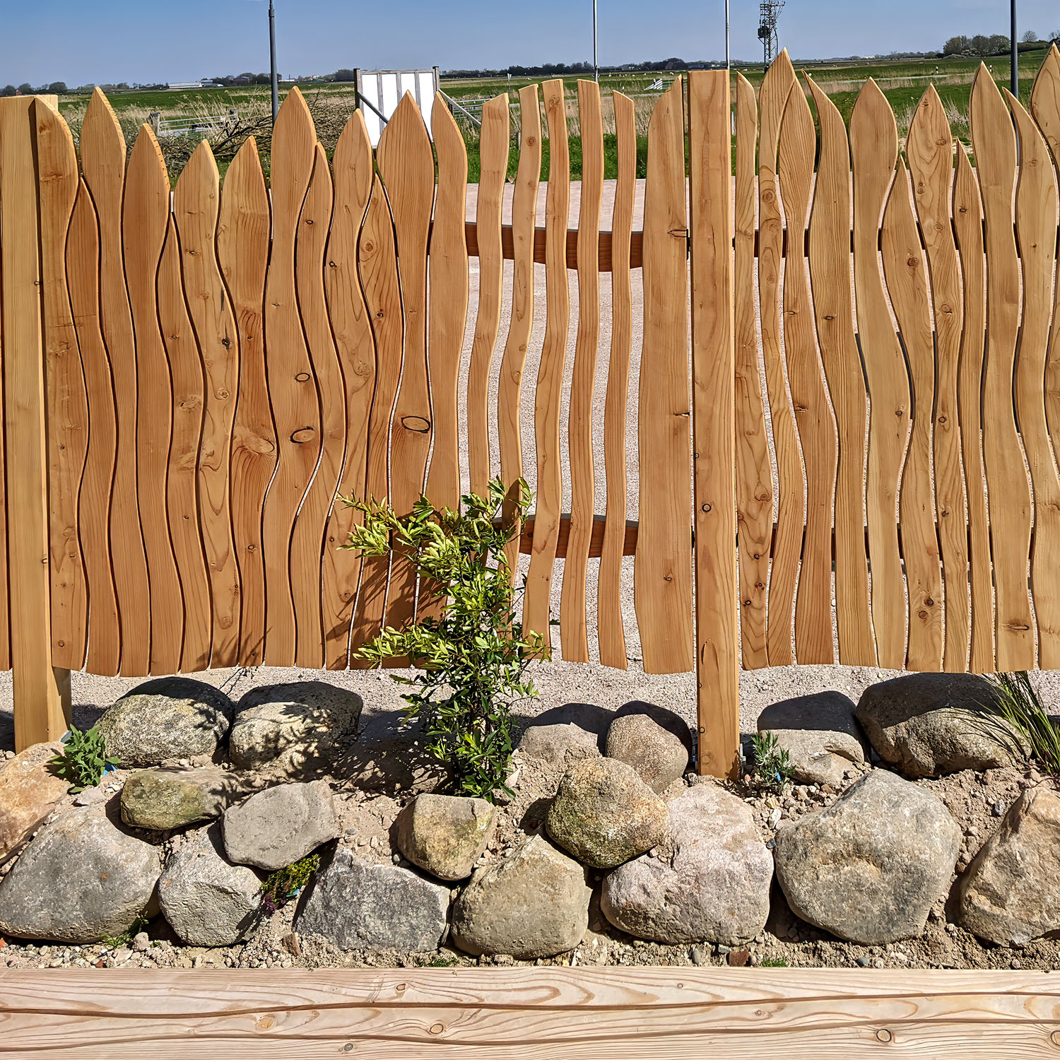 individueller Zaun aus Holz